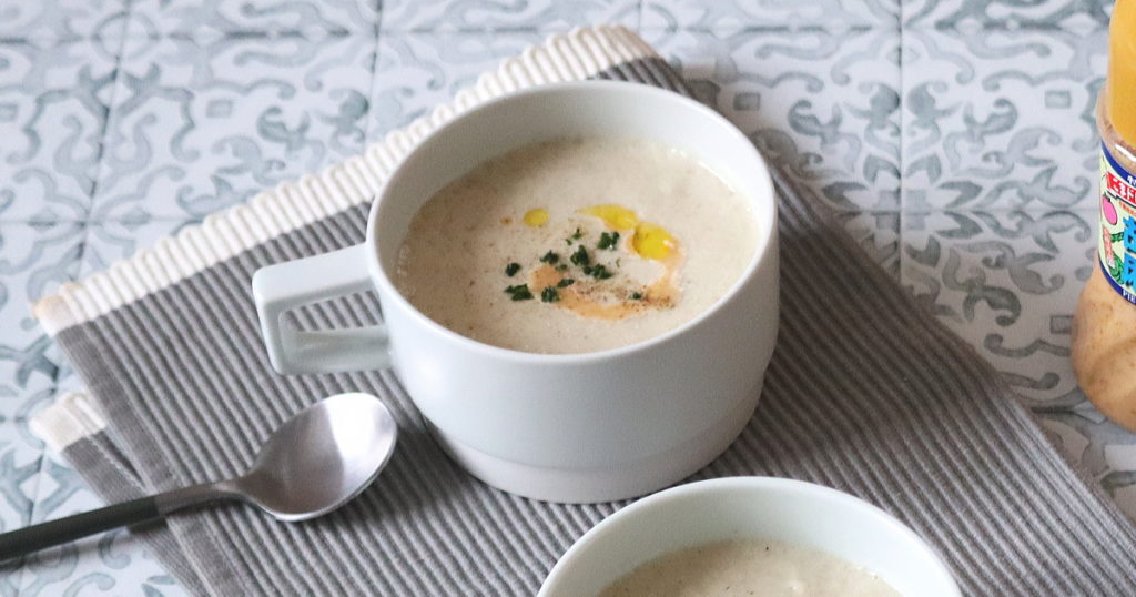 ごまとごぼうの冷製スープ｜ごまドレッシングのレシピ